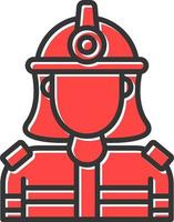 Firefighter Creative Icon Design vector