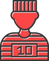 Prisoner Creative Icon Design vector