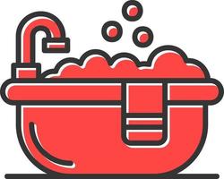 Bathtub Creative Icon Design vector