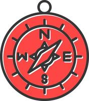 Compass Creative Icon Design vector
