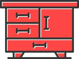 Drawers Creative Icon Design vector