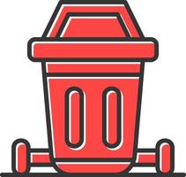 Dustbin Creative Icon Design vector