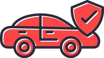 Car Insurance Creative Icon Design vector