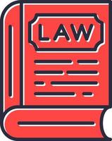 Law Book Creative Icon Design vector