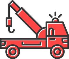 Tow Truck Creative Icon Design vector