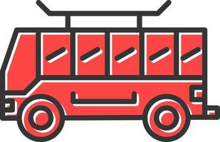 Bus Creative Icon Design vector