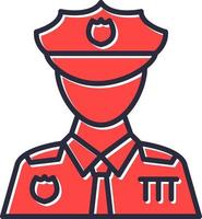 Police Man Creative Icon Design vector