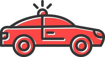 diseño de icono creativo de coche de policía vector