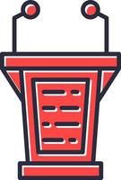 Lectern Creative Icon Design vector