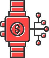 diseño de icono creativo de reloj inteligente vector