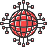 Global Network Creative Icon Design vector