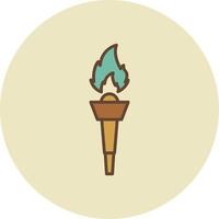 Torch Creative Icon Design vector
