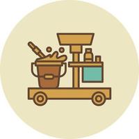 Cleaning Cart Creative Icon Design vector