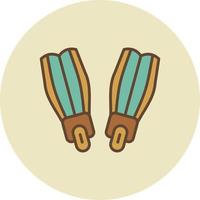 Flippers Creative Icon Design vector