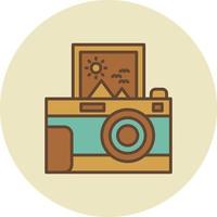 Instant Camera Creative Icon Design vector