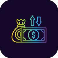 Cash Flow Creative Icon Design vector