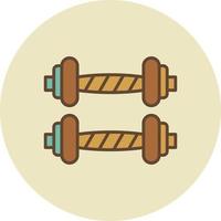 Dumbbells Creative Icon Design vector