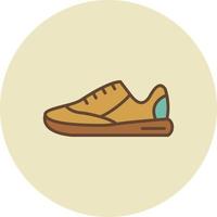 diseño de icono creativo de zapatillas vector