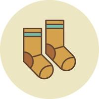 diseño de icono creativo de calcetines vector