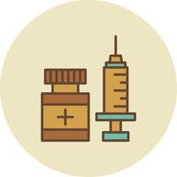 Vaccination Creative Icon Design vector
