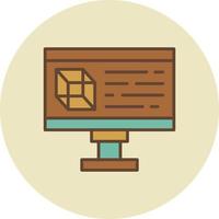 diseño de icono creativo de diseño 3d vector