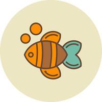 diseño de icono creativo de pez payaso vector