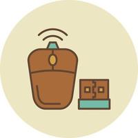 Wireless Mouse Creative Icon Design vector