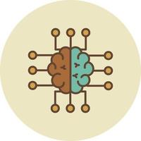 diseño de icono creativo de neuroimagen vector