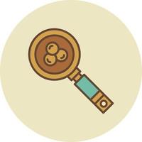 Magnifying Glass Creative Icon Design vector