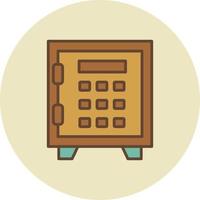 Safe Lock Creative Icon Design vector