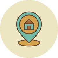 Property Location Creative Icon Design vector