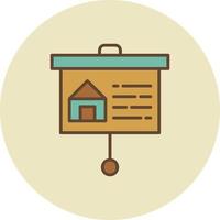 Property Presentation Creative Icon Design vector