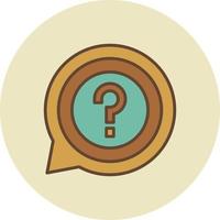 Question Creative Icon Design vector