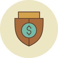 Shield Money Creative Icon Design vector