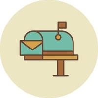 Mail Box Creative Icon Design vector