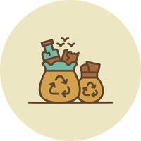 Garbage Creative Icon Design vector