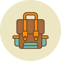 diseño de icono creativo de mochila vector