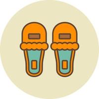 diseño de icono creativo de zapatillas vector