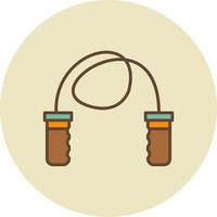 Skipping Rope Creative Icon Design vector