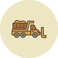 Snowplow Creative Icon Design vector