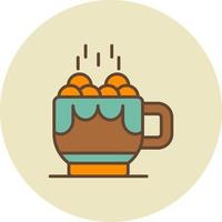 Hot Chocolate Creative Icon Design vector