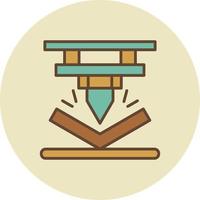 Bending Creative Icon Design vector