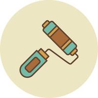 Paint Roller Creative Icon Design vector