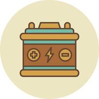 Car Battery Creative Icon Design vector