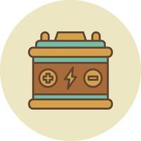 Car Battery Creative Icon Design vector