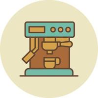 Coffee Machine Creative Icon Design vector