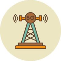 diseño de icono creativo de antena vector