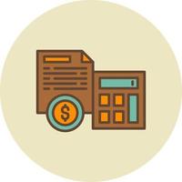 Accountant Creative Icon Design vector