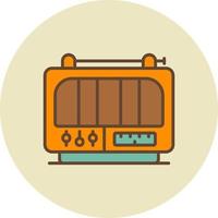 diseño de icono creativo de radio vector