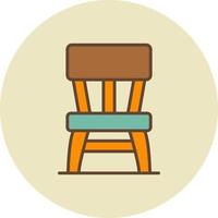 Wooden Chair Creative Icon Design vector